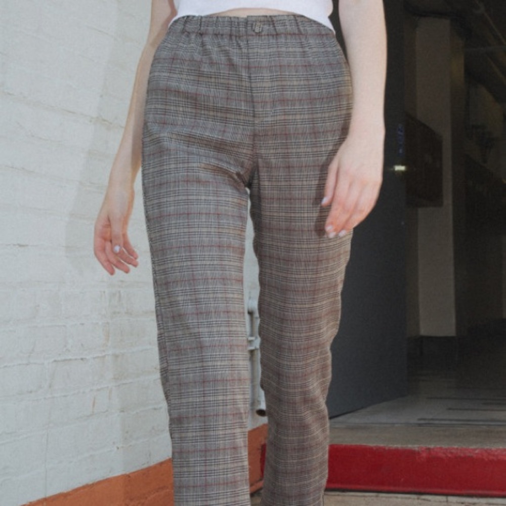 brandy melville tilden plaid pants
